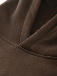 Fabrication de sweats à capuche en coton à épaules tombantes pull-over unisexe sweats à capuche brodés vierges poids lourd surdimensionnés personnalisés - Product Image 6