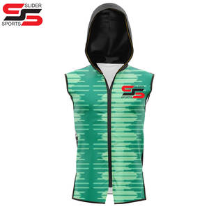 Custom Sublimated <b>Sleeveless</b> <b>hoodie</b> <b>Men</b> and Women Sports Wear 7v7 Uniforms - Product Image 1
