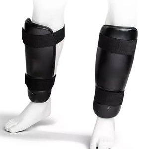 Reliable Leather Shin <b>Pads</b> Durable Lightweight Professional Protection Comfortable Fit for Football Training <b>Practice</b> Games - Product Image 1