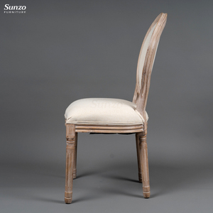 Chaise de réception de mariage Louis XVI en bois massif d'époque occasionnelle pour <span class=keywords><strong>appartement</strong></span> salon - Product Image 6