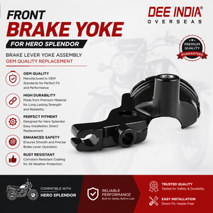 Soporte de Freno Delantero para Motocicleta Hero Splendor |   Conjunto de Palanca de Freno |   Repuesto de Calidad OEM - Product Image 3