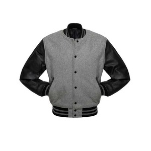 Custom Varsity <b>Jacket</b> With <b>Leather</b> Sleeves Varsity Baseball <b>Jacket</b> Plain Blank Varsity Letterman <b>Jackets</b> - Product Image 2