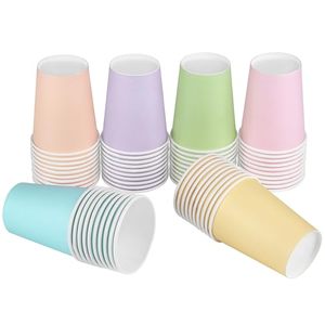 Vasos de Papel Corrugado Biodegradables y Ecológicos Desechables con Logotipo Personalizado Gianty para Café, Agua, Fiestas, Color Blanco - Product Image 1