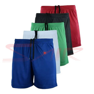 กางเกงขาสั้นออกกำลังกายผ้าแคนวาสปักโลโก้ตามสั่งสำหรับผู้ชาย ผ้าฝ้าย 100% สไตล์ลำลอง ใส่เล่นกีฬา ฟิตเนส วิ่ง ออกกำลังกาย ระบายอากาศได้ดี ลายเรียบ - Product Image 1