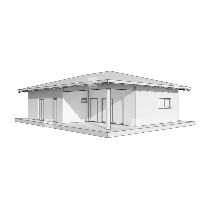 95 mq di alta qualità italiana Design classico di lusso casa prefabbricata tecnologia legno Made in Italy antisismico e sostenibile.