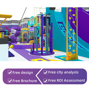 Bettaplay 1460 SQM Glissade colorée fantaisie tendance pour enfants, parc de trampolines, parc de trampolines intérieur, zone de jeu interactive haute énergie - Product Image 5