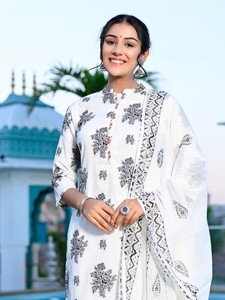 Nuevo Conjunto de Kurta, Palazzos y Dupatta de Algodón Puro, Corte Recto, Estilo A-Line, para Fiestas, Diseño de Diseñador, Más Vendido, Precio al por Mayor - Product Image 6