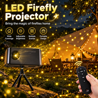 Projecteur de scène extérieur IP67, effet feuille d'érable, flocon de neige, luciole, étoile, blanc et jaune, pour la décoration de Noël, de mariage et de jardin