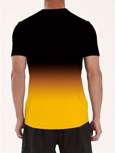 Fabricant OEM 100% coton imprimé 3D personnalisé de haute qualité Double couche T-Shirt à manches longues Boxy Fit hommes T-shirt décontracté surdimensionné - Product Image 6