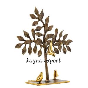 Sculpture en métal fini or fantaisie support en marbre noir Design Art déco pour la décoration intérieure belle Structure pour une utilisation dans le jardin - Product Image 4