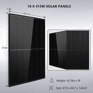 ชุดโซลาร์เซลล์ออฟกริด SunGoldPower 18kW พร้อมแบตเตอรี่ลิเธียม LiFePO4 48v แผงโซลาร์เซลล์ 20 แผ่น ขนาด 415W ตัวควบคุม MPPT กำลังไฟ 4kW รุ่น SGR-18K20E - Product Image 6
