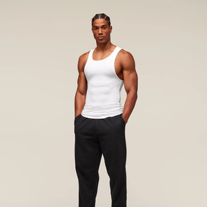 2026 Trendy <b>Men's</b> Hooded <b>Gym</b> Tank Top <b>Vest</b> Knitted Quick Dry Elastic Polyester/Cotton Fitness Casual Solid Pattern Activewear - Product Image 5