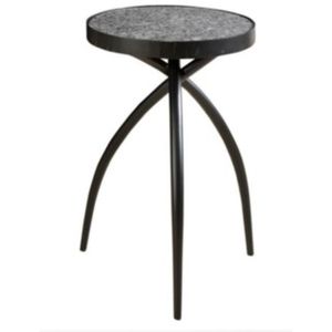 Table d'appoint moderne de luxe en pierre d'agate Finition noire naturelle Tables de chevet personnalisées pour chambre à coucher Nouvelle collection de styles - Product Image 1
