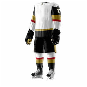 Uniforme de hockey sur glace unisexe léger en polyester, respirant, à séchage rapide, vêtements de sport sublimés - Product Image 2