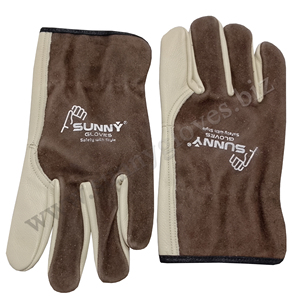 ถุงมือหนังแพะสำหรับงานก่อสร้างถุงมือทำงานหนังแพะแบบเรียบลายทนทาน100% - Product Image 6