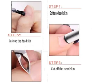 Seguridad profesional manicura máquina eléctrica empujadores herramienta 2,5mm forma de llama diamante cutícula clavo - Product Image 5