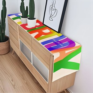 <span class=keywords><strong>Chemin</strong></span> de <span class=keywords><strong>Table</strong></span> de <span class=keywords><strong>joyeux</strong></span> <span class=keywords><strong>anniversaire</strong></span> en polyester coloré pour décor de salle à manger de cuisine à usage domestique intérieur et extérieur pour Noël - Product Image 6