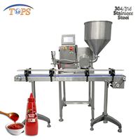 Machine de remplissage automatique de liquides pour le remplissage de piment, miel, vinaigre, huile d'olive
