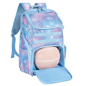 Mochila de baloncesto con estampado de logotipo de equipo de entrenamiento informal para uso en exteriores Mochila de baloncesto de Estilo Vintage deportivo de venta superior - Product Image 1