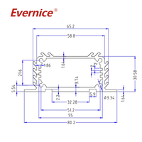 Boîtier en aluminium anodisé 80*30mm Boîtier d'instruments électroniques Boîte de jonction Boîtier PCB