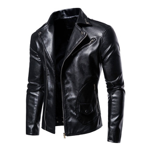 Veste en cuir pour hommes Veste en cuir imperméable et respirante de qualité supérieure à bas prix Veste pour hommes de grande taille Service OEM - Product Image 2