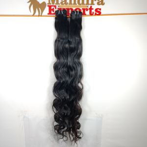 Extensiones de cabello humano indio sin procesar Virgen Bodywave Temple Natural Tengle Free Black Color Bundles Cutícula alineada - Product Image 6