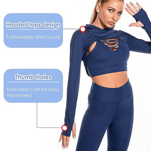 Custom Logo 3-Piece <b>Womens</b> Sportswear Set Breathable Solid Seam Crop Hoodies Sports Bra High Waist <b>Leggings</b> Gym Athletic - Product Image 5