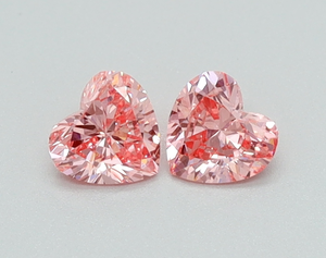 IGI Fancy Vivid Pink Loose Heart Shape Lab Grown Diamonds 1,44 quilates Lab Diamond SI1 para anillo de compromiso o fabricación de joyas - Product Image 2