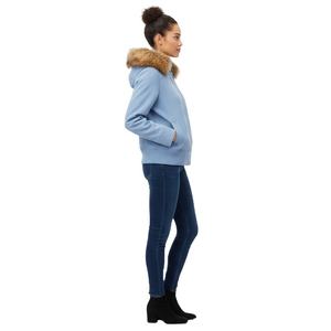 Manteau décontracté en polyester pour femme, longueur standard, veste d'hiver décontractée pour femme, vêtement d'extérieur uni pour l'hiver - Product Image 2