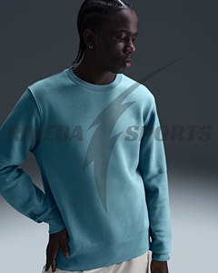 Sweat-shirts décontractés amples brodés en coton/polyester pour hommes, collection 2025 – Confortables, à manches longues, qualité supérieure - Product Image 3
