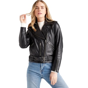 Vestes d'hiver en cuir véritable tricotées pour femmes PUFFIN SPORTS - Séchage rapide, doublure en coton respirante et écologique, personnalisable - Product Image 2