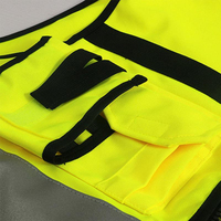Chaleco de Seguridad Reflectante de Alta Visibilidad Azul Personalizado para Hombre, para Trabajo en Exteriores y Construcción, Tejido de Malla de Poliéster Transpirable