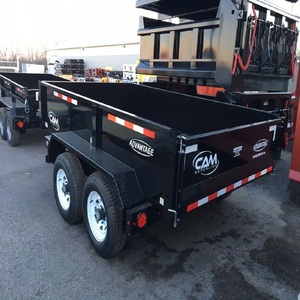 Remolque de Carga Pesada Negro con Eje Tándem de Acero para Transporte de Materiales de Construcción y Agrícolas - Product Image 3
