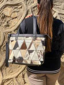 Nuevo y elegante pelo hecho a mano Real en cuero de piel oculta bolsos de noche bolsos de hombro para mujer bolsos de compras de retales de alta calidad - Product Image 3