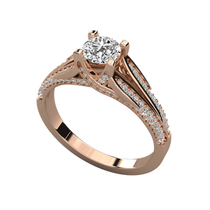 Anillo de Diamantes Solitario de Oro de 14K para Mujer, Joyería Elegante y Lujosa - Product Image 4