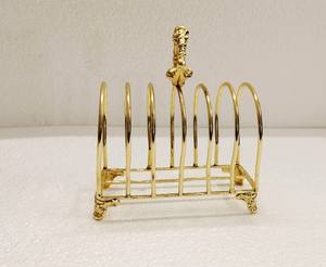 Support à pain en fil métallique fait main, design élégant, pour petit-déjeuner, accessoires de cuisine, rangement domestique, organiseur de toasts - Product Image 3