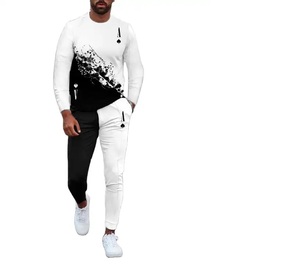 Nueva llegada al por mayor de alta calidad 100% algodón chándales de Pakistán Jogger dos piezas conjuntos de chándales para los hombres - Product Image 3