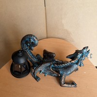 Lampe murale solaire en résine en forme de lézard, statue d'animal pour jardin, décoration extérieure