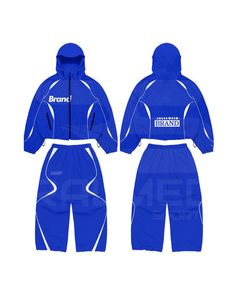 Windbreaker Tracksuit 100% Nylon Trouser and Hooded Jacket Tracksuit Water Proof Windbreaker Tracksuit For Men's - Product Image 1