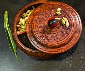 Caja de Especias de Madera, Rectangular, Plegable, Ecológica, de 8x8 Pulgadas, Organizador de Especias para la Encimera de la Cocina - Product Image 3