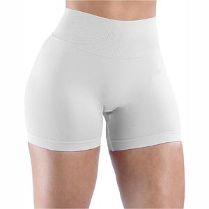 Pantalones cortos de gimnasio de impacto para mujer, mallas de Fitness de Spandex/nailon, pantalones cortos de Yoga deportivos de cintura alta sin costuras - Product Image 1