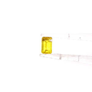 Piedra de Zafiro Amarillo Natural de Bangkok Grado AAA, Corte Esmeralda/Ovalado Calibrado de 3x5mm y 4x6mm, 8mm de Altura, Color Rojo - Product Image 2