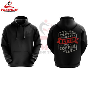 Sudaderas con capucha de lana pesada personalizadas Unisex, sudaderas en blanco de gran tamaño de algodón de alta calidad para hombres de talla grande bordados - Product Image 4