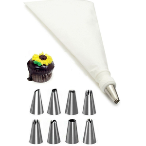 อุปกรณ์ตกแต่งเค้ก-ชุดถุงบีบครีม 10 ชิ้น พร้อมหัวบีบสแตนเลส - Product Image 4