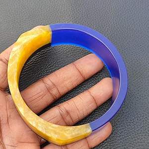 AALIYAN IMPEX-Brazaletes de resina transparente de alto brillo con virutas de metal para accesorios de cóctel a bajo precio - Product Image 6