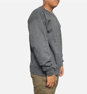 Sudaderas Lisas con Cuello Redondo para Hombre, Color Gris, Personalizadas al por Mayor, Sudaderas Deportivas Unisex de Alta Calidad para Hombre - Product Image 4