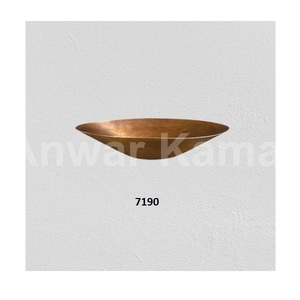 Rond attrayant fabriqué à la main antique Satin or martelé cuivre salle de bain bassin évier luxe qualité cuivre salle de bain bassin - Product Image 2