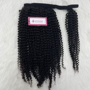 ผมต่อจากผมมนุษย์ธรรมชาติแท้บริสุทธิ์หยิกผมหางม้าเป็นลอน - Product Image 3