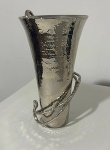 Jarrón de Flores de Metal Dorado Antiguo, Centro de Mesa Moderno Hecho a Mano, Maceta Decorativa para Sala de Estar, Mesa de Comedor, Oficina - Product Image 5