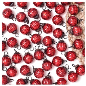 10 adornos navideños de vidrio transparente, fabricante de cristales de araña, decoraciones colgantes de lágrima para centros de mesa, gota de 3 pulgadas - Product Image 3